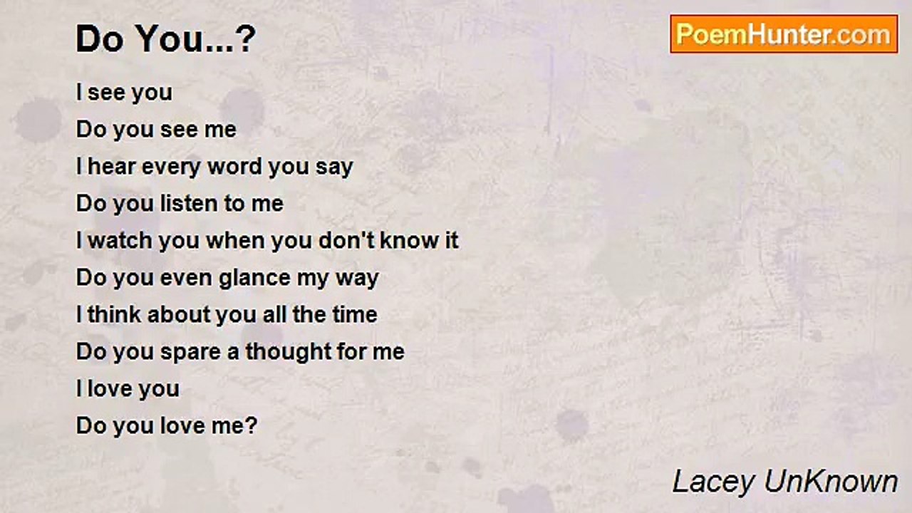 Lacey UnKnown - Do You...?