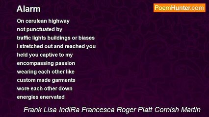 Frank Lisa IndiRa Francesca Roger Platt Cornish Martin - Alarm