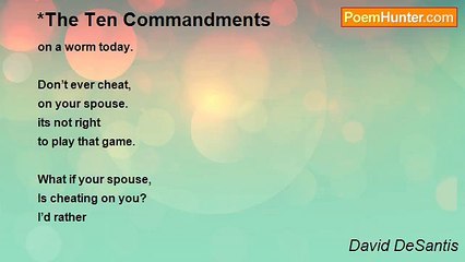 David DeSantis - *The Ten Commandments