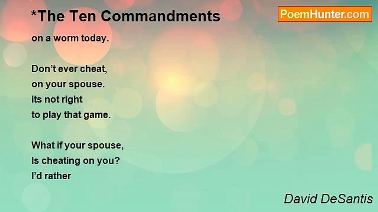 David DeSantis - *The Ten Commandments