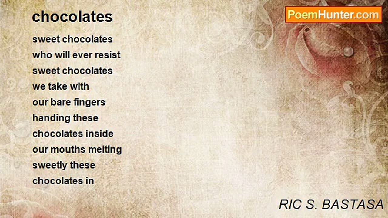 RIC S. BASTASA - chocolates