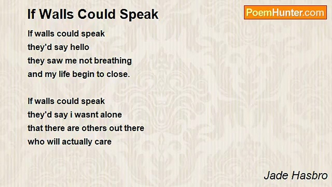 Jade Hasbro - If Walls Could Speak
