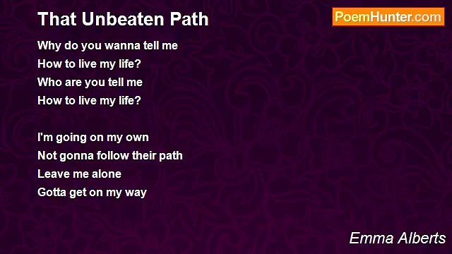 Emma Alberts - That Unbeaten Path