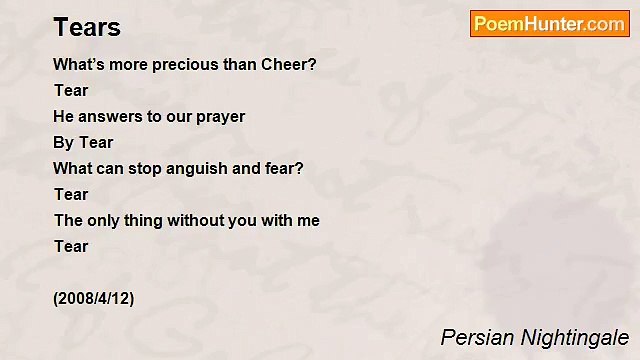 Persian Nightingale - Tears