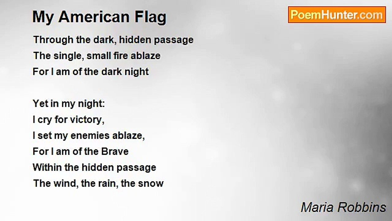 Maria Robbins - My American Flag