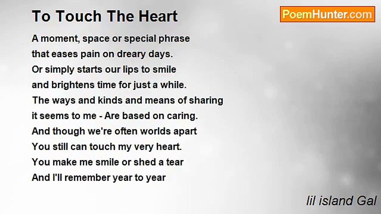 lil island Gal - To Touch The Heart