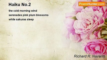 Richard R. Navarro - Haiku No.2