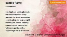 Morhardt Carmen Mencita Monoi Angel - candle flame