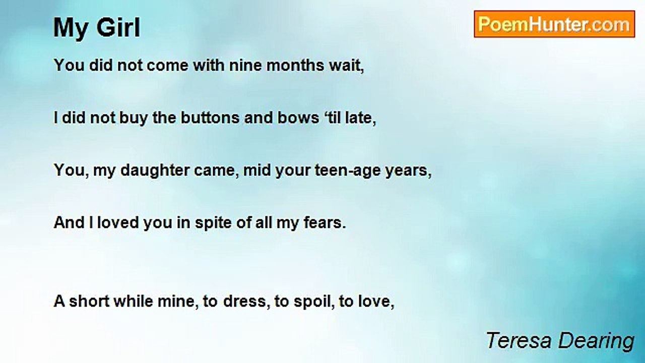 Teresa Dearing - My Girl