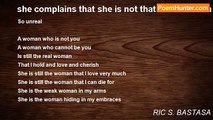 RIC S. BASTASA - she complains that she is not that weak woman in passion