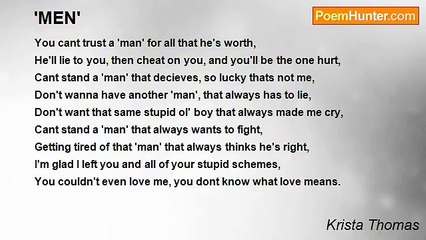 Krista Thomas - 'MEN'