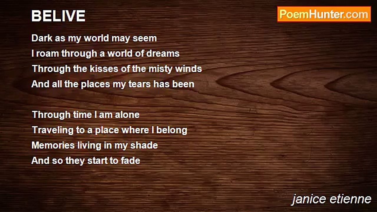janice etienne - BELIVE