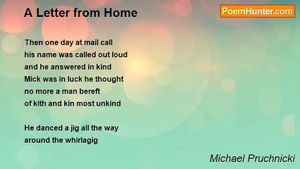 Michael Pruchnicki - A Letter from Home