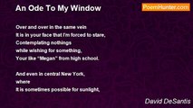 David DeSantis - An Ode To My Window