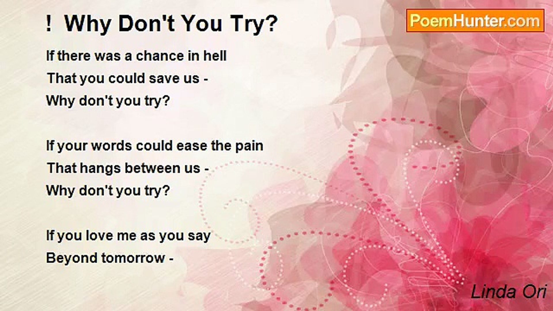 ⁣Linda Ori - !  Why Don't You Try?