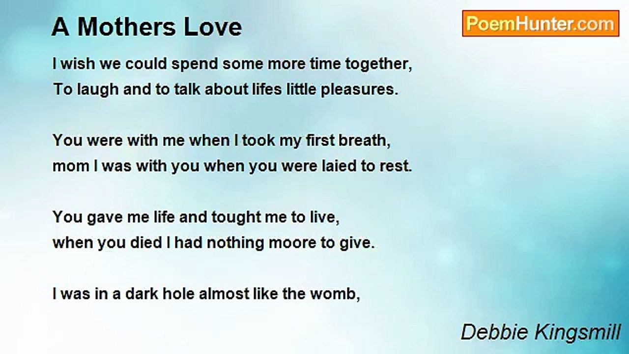 Debbie Kingsmill - A Mothers Love