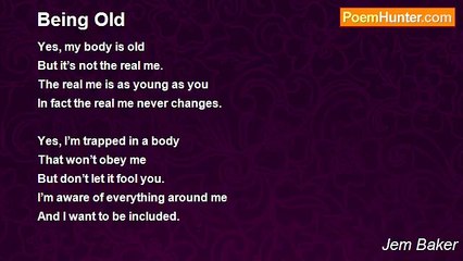 Jem Baker - Being Old