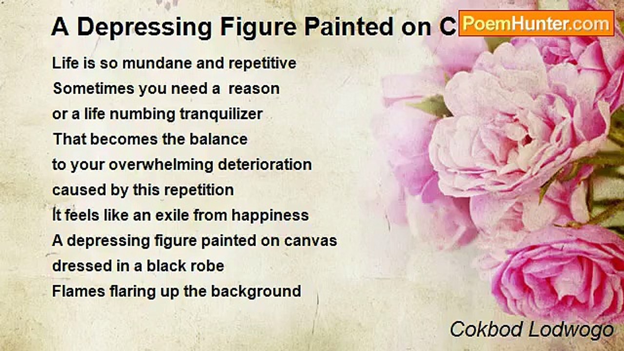 Theorem The Truth Serum - A Depressing Figure Painted on Canvas