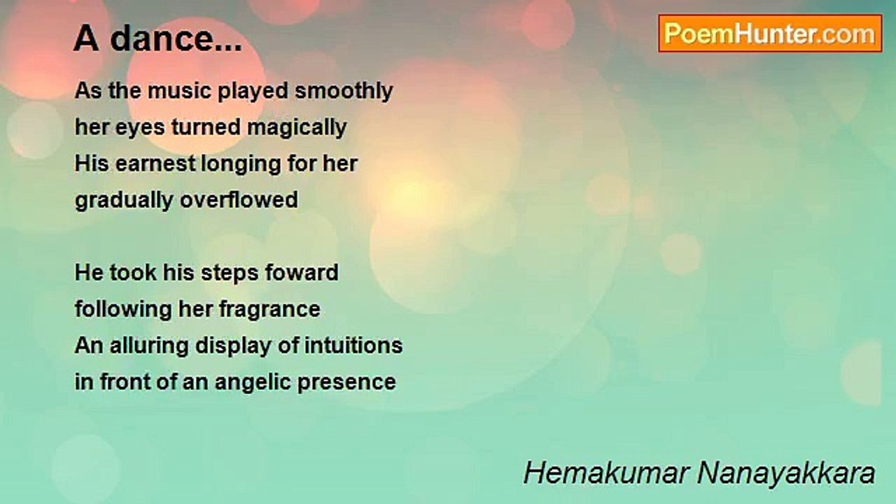 Hemakumar Nanayakkara - A dance...