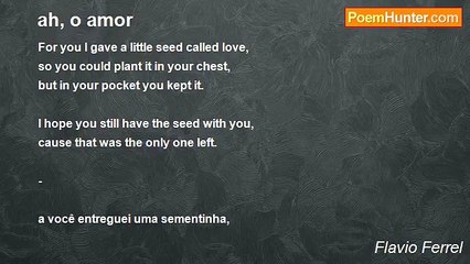 Flavio Ferrel - ah, o amor