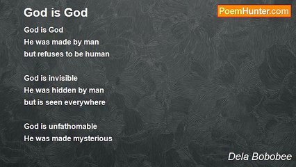 Dela Bobobee - God is God