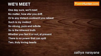 sathya narayana - WE'II MEET