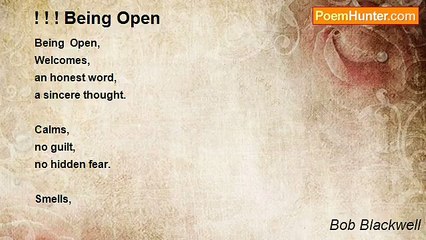 Bob Blackwell - ! ! ! Being Open