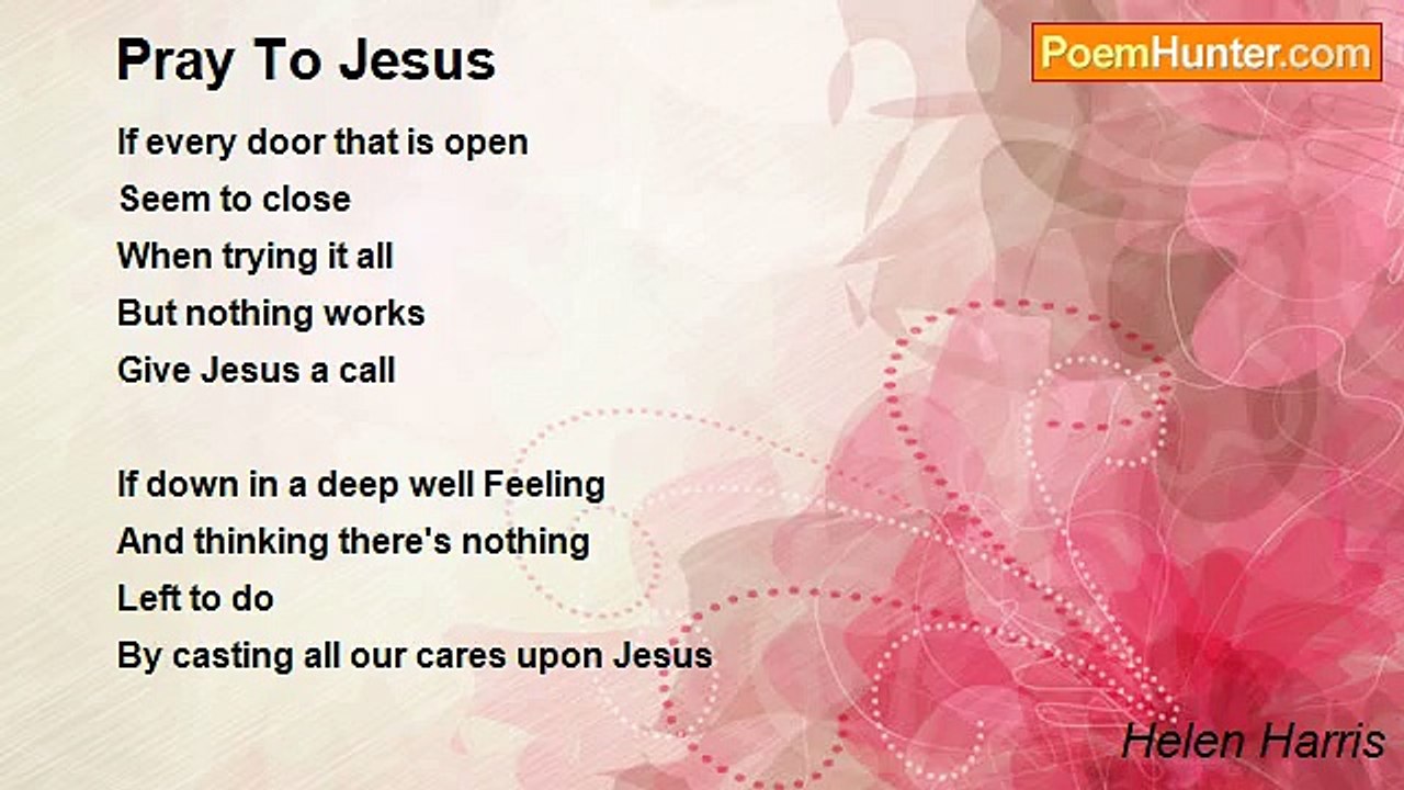 Helen Harris - Pray To Jesus