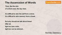 Nichita Stanescu - The Ascencsion of Words