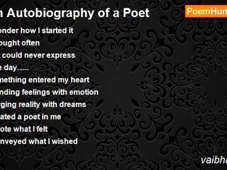 vaibhav shah - An Autobiography of a Poet