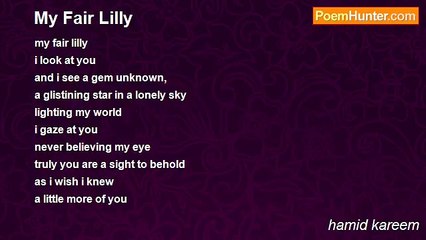 hamid kareem - My Fair Lilly