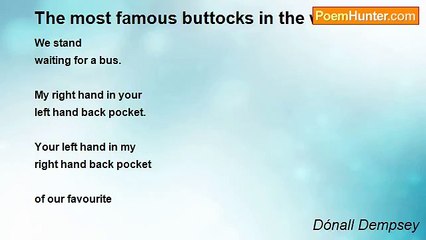 Dónall Dempsey - The most famous buttocks in the world