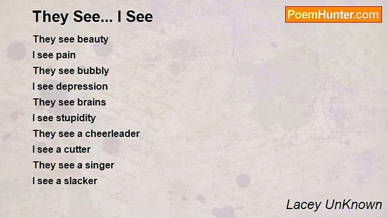 Lacey UnKnown - They See... I See
