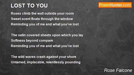 Rose Falcone - LOST TO YOU