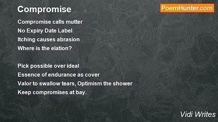 Vidi Writes - Compromise