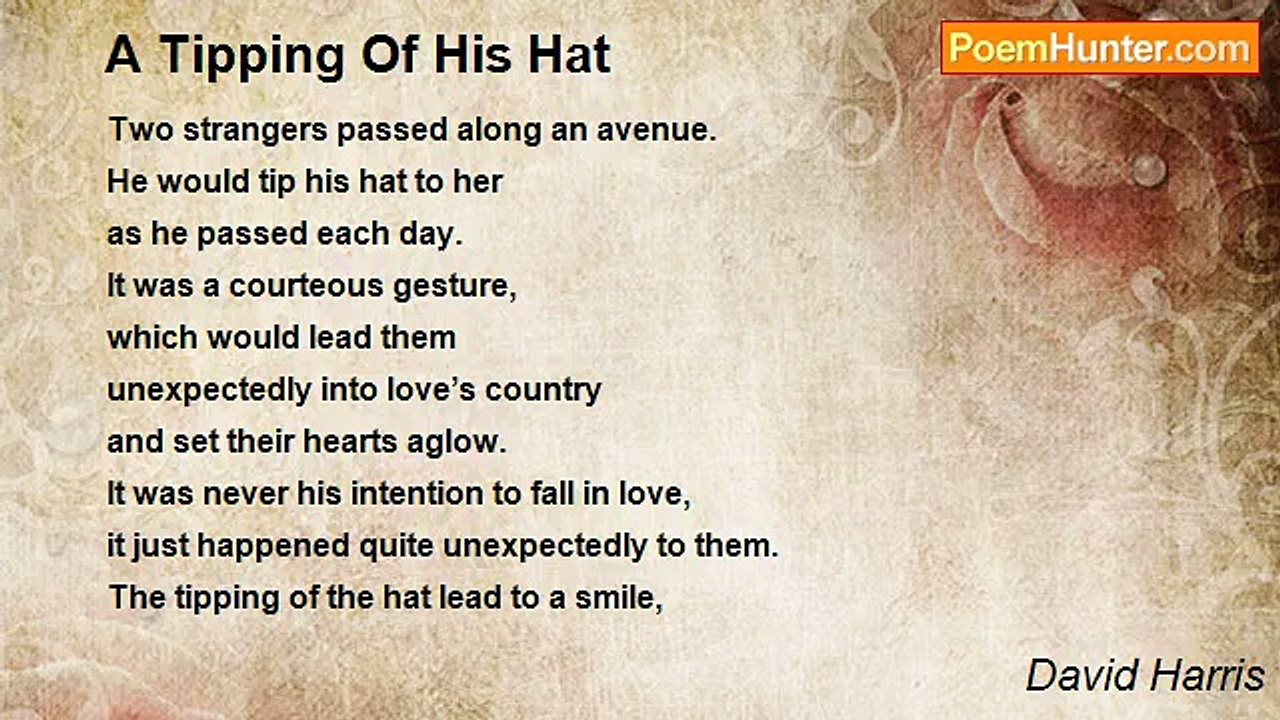 David Harris - A Tipping Of His Hat
