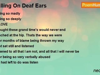 neo riddick - Falling On Deaf Ears