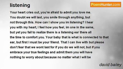 david bailey - listening
