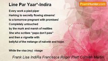 Frank Lisa IndiRa Francesca Roger Platt Cornish Martin - Line Par Yaar*-Indira