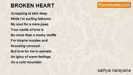 sathya narayana - BROKEN HEART