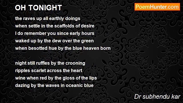 Dr subhendu kar - OH TONIGHT
