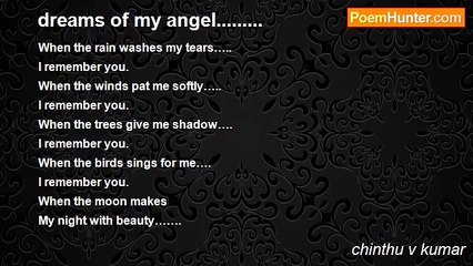 chinthu v kumar - dreams of my angel.........