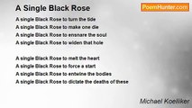 Michael Koelliker - A Single Black Rose
