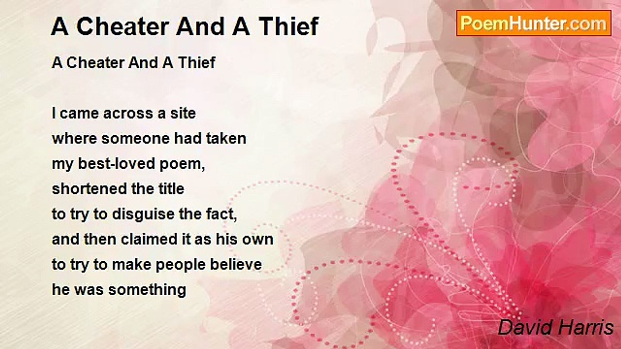 David Harris - A Cheater And A Thief