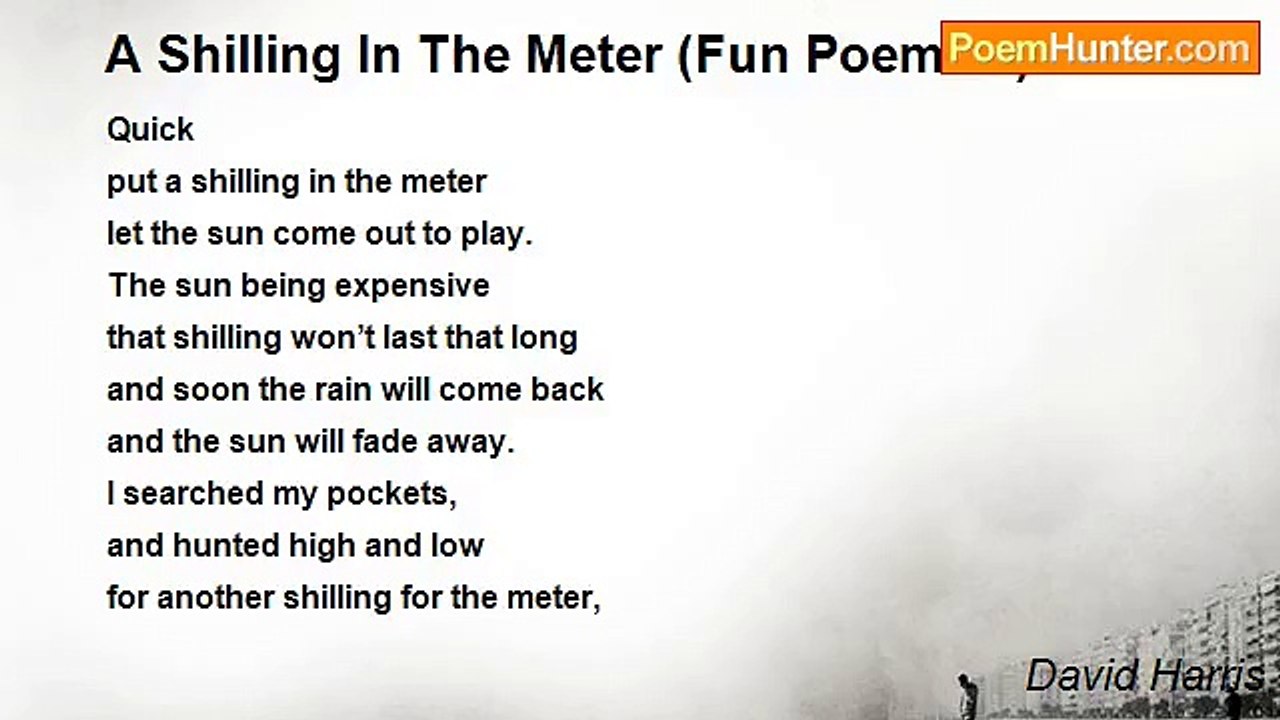 David Harris - A Shilling In The Meter (Fun Poem 76)