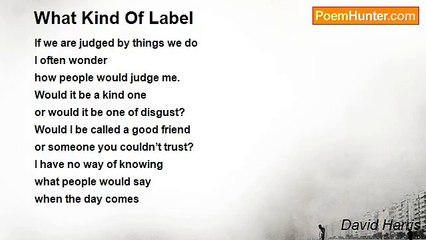 David Harris - What Kind Of Label