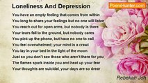 Rebekah Joh - Loneliness And Depression