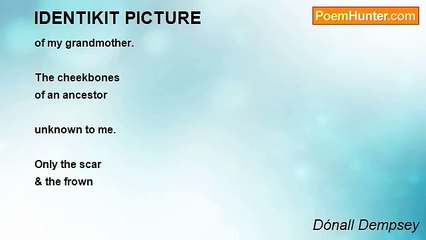 Dónall Dempsey - IDENTIKIT PICTURE