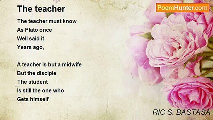 RIC S. BASTASA - The teacher