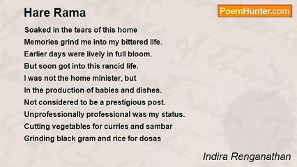 Indira Renganathan - Hare Rama